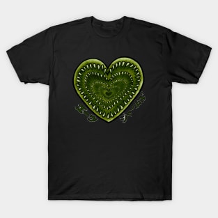 Green heart T-Shirt